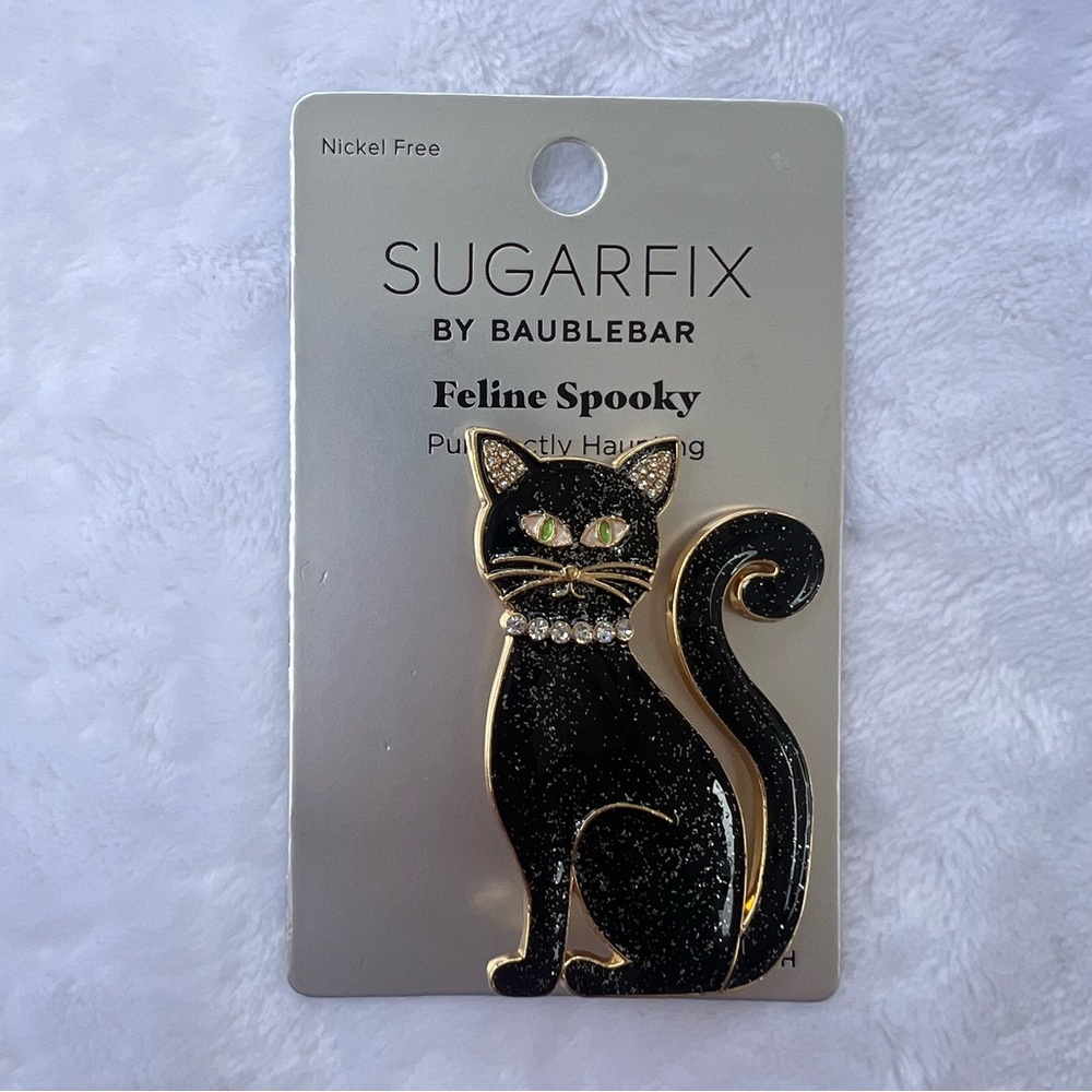 Sugarfix by Baublebar Halloween, Feline Spooky, Purr-fectly Haunting‎ Pin Brooch